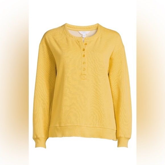 Time&Tru Yellow Sweatshirt - Picture 1 of 11